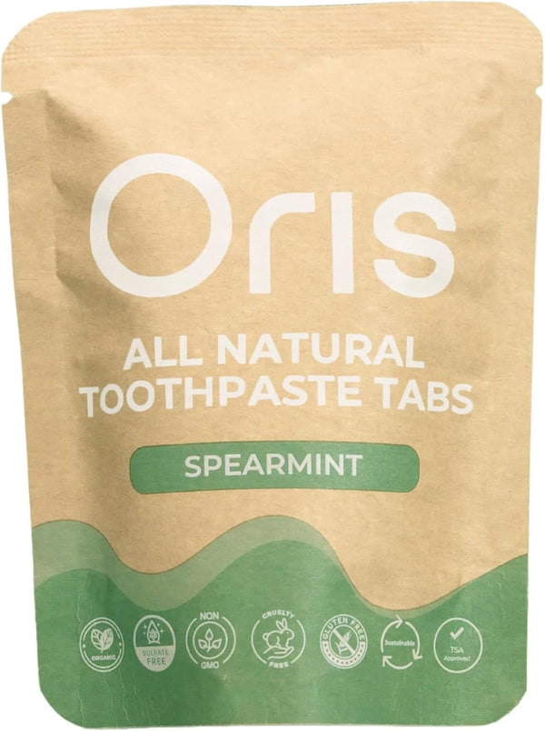 Oris Health Oris Natural Toothpaste Tablets - Hydroxyapatite Toothpaste Tablets for Enamel Remineralization, Kid-Friendly