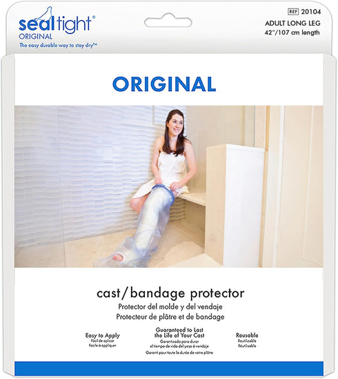 Brownmed - Seal-Tight Original Cast & Bandage Protector - Waterproof Adult Leg