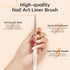 modelones Nail Art Brushes - Super Fine Thin Liner Brush Set Sizes 7/11/15/20mm for Nail Gel Polish Painting Designs