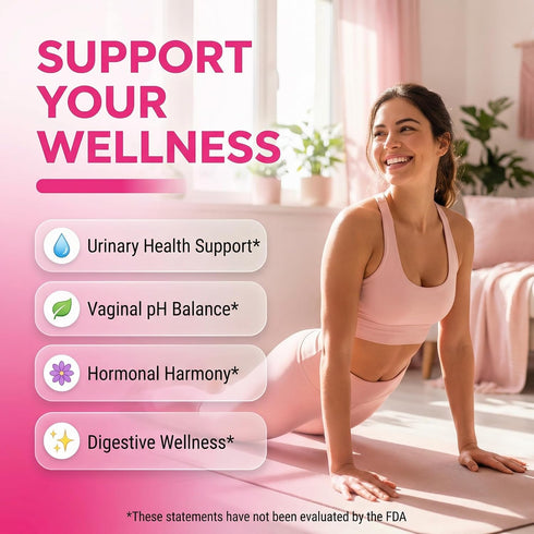 Gummies 60 Count Wet Works Women's Vaginal Probiotic Pineapple Cranberry Folic Acid D-Mannose Vitamin C Chicory Myo