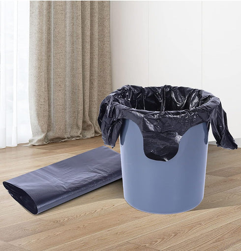 Thick Kitchen Garbage Bags, Black Trash Bags with Handles, 200 Counts, Small Contractor Bags for Daily Use