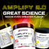 Cutler Nutrition Amplify Caffeine Free Pre Workout - Stimulant Free Muscle Pump Enhancer with Nitrates (Strawberry