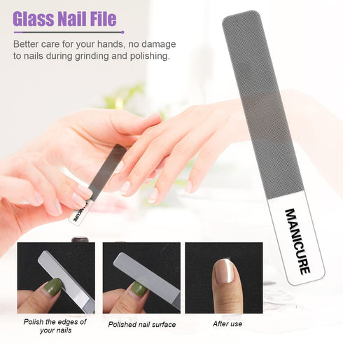 Professional Manicure Set - 16 pcs Stainless Steel Nail Care Tools with Luxurious Travel Leather Case