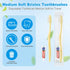 Set, (50 Pack) Disposable Toothbrush with Toothpaste Individually Wrapped Soft Bristles Travel Size Manual Toothbrushes