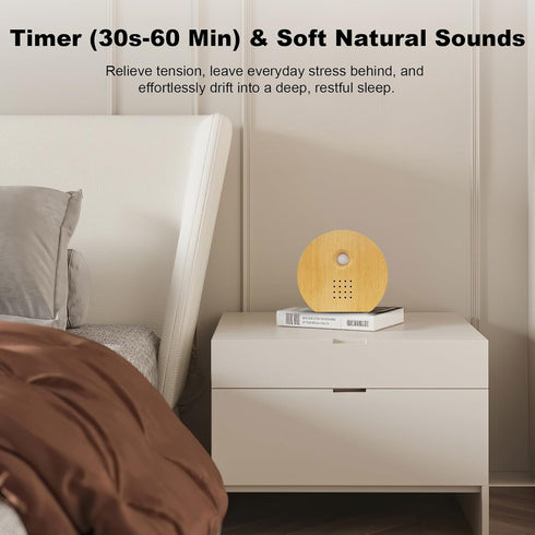 Seektain 9 Singing Bird Box with Motion Sensor, White Noise Nature Sound Machine for Bathroom Privacy & Home, Soothing