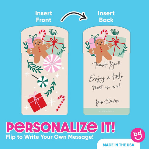 Pack, Set 8 Big Dot of Happiness Christmas Stockings Gift Card Holders with Envelopes, Winter Holiday Party Cash Money