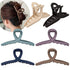 Whaline 6 Morandi Color 4.3 Inch Nonslip Jaw Strong Hold Matte Butterfly Clamp Hair Styling Accessories