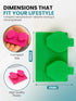 SPORTS WORLD VISION 4PC Flat Flip Top Contact Lens Cases | Colorful Travel Lens Holders with L/R Compartments
