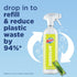 Windex Dissolve Concentrated Pods, Multisurface Cleaner Starter Kit, 1 Reusable Bottle, 3 Concentrated Pods