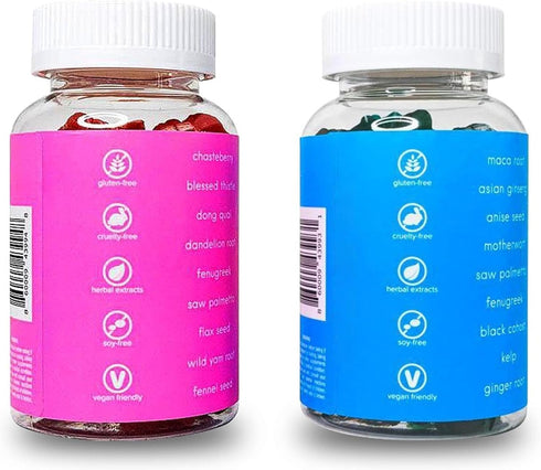 Gummies Pack Gummy 2-Pack (120 Gummies) Curvy Body Bears CBB Womens Multivitamin Top & Peach Support Combo | Herbal