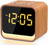Housbay Wooden Sound Machine Alarm Clock for Bedrooms - Gentle Wake-Up with