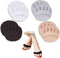 Reusable Honeycomb Fabric Forefoot Pads, Soft Ball of Foot Cushions Metatarsal Pads for Women Men Pain Relief (Black,