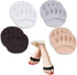 Reusable Honeycomb Fabric Forefoot Pads, Soft Ball of Foot Cushions Metatarsal Pads for Women Men Pain Relief (Black,