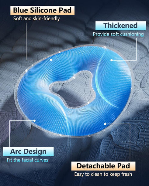 ZNALDP Face Down Pillow After Eye Surgery, Vitrectomy & Retina Surgery Recovery Equipment, Massage Face Cradle for Bed