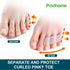 Povihome 10 Pack Pinky Toe Separator and Protectors, Triple Gel Toe Separators for Overlapping and Curled Toes