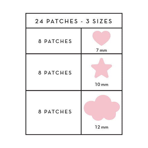 The Crème Shop Cotton Candy Skin Hydrocolloid Acne Patches, Pimple Treatment with Salicylic Acid, 72 Patches