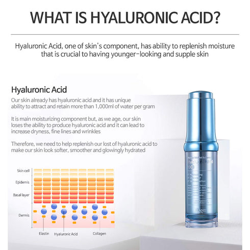 Waterfall Moist Balanced Hyaluronic Acid 100 Moisturizing Ampoule 20ml, Korean Skincare, Paraben Free, Rich Moisture
