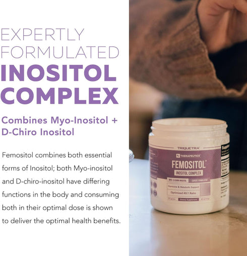 FemoSitol Inositol Powder | Myo-Inositol & D-Chiro Inositol Complex - Clinically Proven 40:1 Ratio (Vitamin B8) |