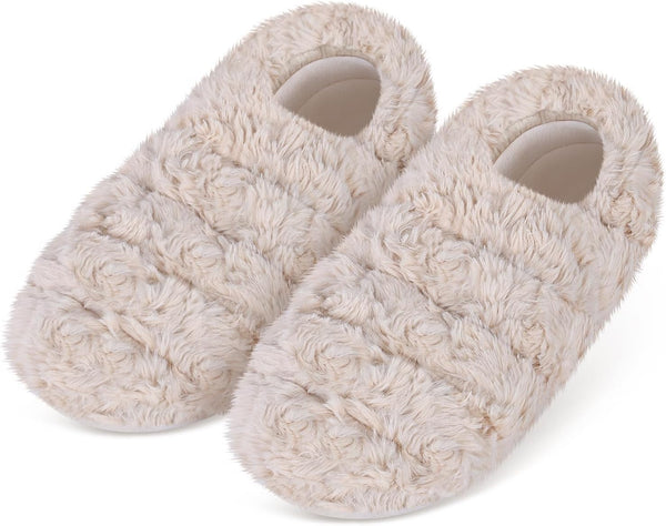 SUZZIPAD Microwavable Slippers and Foot Warmer for Bed, Microwave Heated Slippers for