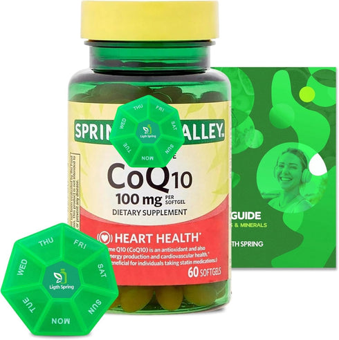 Rapid-Release CoQ10, 100 mg, 60 Softgels, Bundle Exclusive Vitamins & Minerals, A to Z, Weekly Pill Organizer