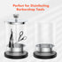 TASALON Barber Jar (25 oz) - Stainless Cap and Durable Glass, Disinfectant Jar with Removable Basket for Salon or Nail