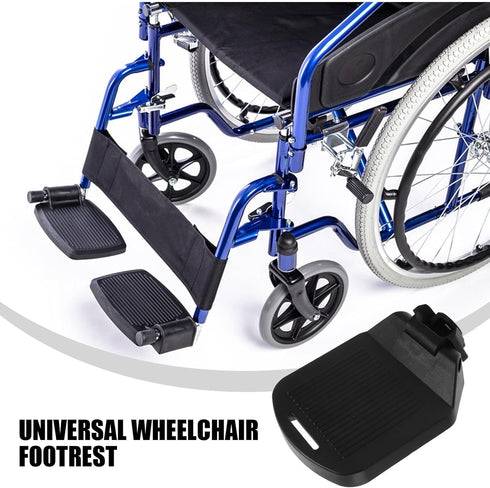 2pcs Adjustable Wheelchair Footrests Universal Sturdy Foot Pedals Lifting Stable Leg Rests Replacement Footplates