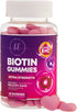 Hair Vitamins Gummy with Biotin 5000 mcg, 60 Non-GMO Gummies for Thicker, Stronger Hair, Skin & Nails