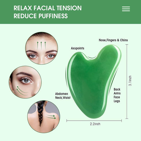 Set,Guasha 4-piece Set Gua Sha Massage Facial Tool Massager Kit for Face and Body,Scraping Massage Board Physical