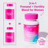 Pink Stork Fertility Bundle - Conception Tea and Supplements for Women, Prenatal Vitamins with Ashwagandha, Inositol,