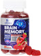 Brain Supplement Gummies for Memory & Focus Support - 60 Vegan Gummies with B6 B12, Phosphatidylserine, Nootropics