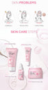 Skin Daily Skincare Set Gentle Skin Cleaning & Care Teenage Girls and Women Gift Set Includes Cleanser Serum Essence Eye Cream (4PCS)