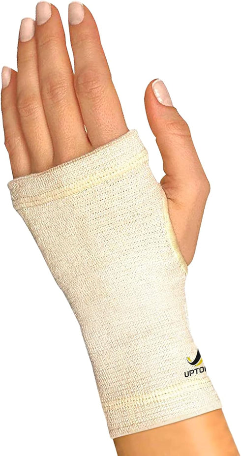 Copper Wrist Compression Sleeve - Hand Brace for Carpal Tunnel, Breathable Copper Compression Sleeve, Medium
