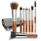 Travel Makeup Brushes Set with Case, 8 Pcs Travel Size Makeup Brush Set for Foundation, Powder, Eyebrow, Eye Shadows,