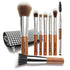 Travel Makeup Brushes Set with Case, 8 Pcs Travel Size Makeup Brush Set for Foundation, Powder, Eyebrow, Eye Shadows,