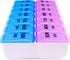 Apex Twice-A-Day Medicine Pill Organizer - Weekly Pill Dispenser, 2 Times-A-Day Vitamin Organizer, Color-Coded with