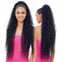 Long Curly Drawstring Ponytail - 30” Synthetic Clip In Extensions, Black Color for Women