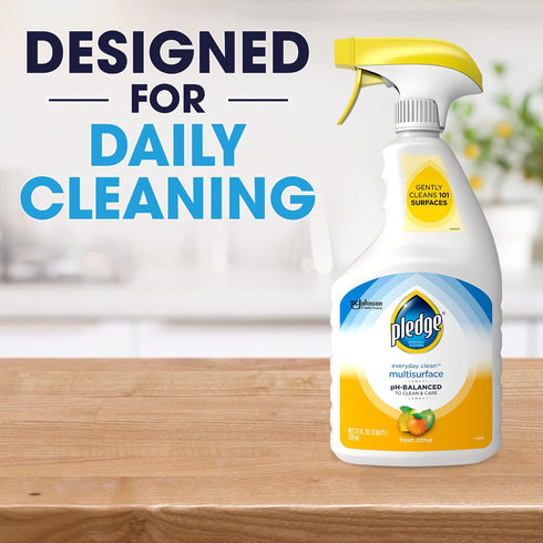 Pledge Multisurface Cleaner - Everyday Clean Trigger with Fresh Citrus Scent, 25 oz