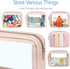 PACKISM TSA Approved Toiletry Bag - 2 Pack Upgrade Color-Edged Clear Makeup Bag, Clear Toiletry Bag for Traveling, Pink