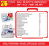 KC-25PP 25 157 10x7x3 inches Primacare Person Compact First Aid Kit with Pieces Emergency Medical Supplies, Portable