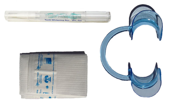 White Teeth Global Teeth Whitening Pen Kit with 35% Carbamide Peroxide Whitening Pen, Cheek Retractor