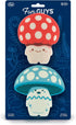 Set 2, Genuine Fred Fun Guys, Mushroom Kitchen Sponges, of Multicolored