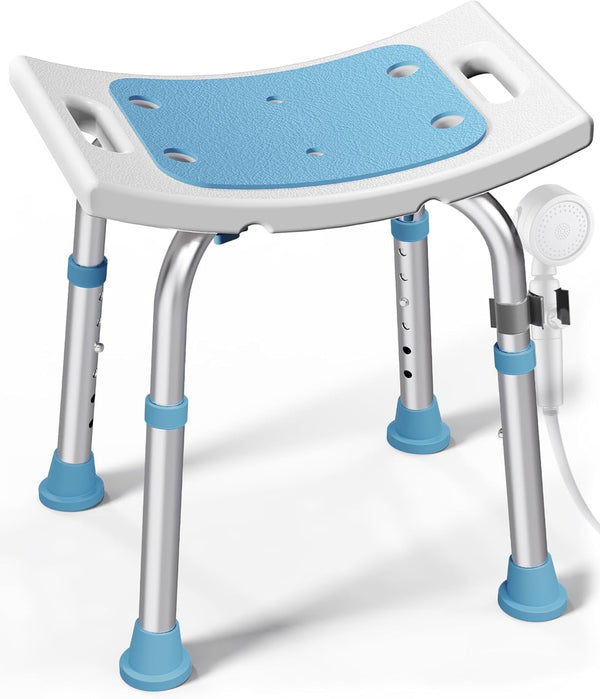 HOMLAND Shower Chair for Inside Shower, 400 lbs Adjustable Shower Stool with