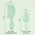 Wet Brush Go Green Tea Tree Oil Infused Treatment Comb, Wide Tooth Hair Detangler with WaveTooth Design