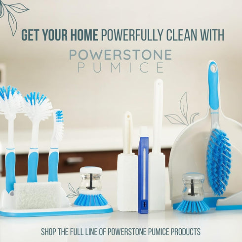 Powerstone Large Pumice Cleaning Stone - 20% Denser with Fine Grit | 5" x 3" x 1.5" | Removes Stubborn Stains
