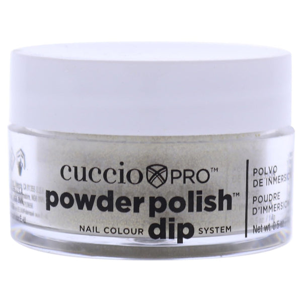 Pro Powder Polish Nail Colour Dip System, Rich Gold Glitter by Cuccio Colour for Women, 0.5 oz Nail Powder