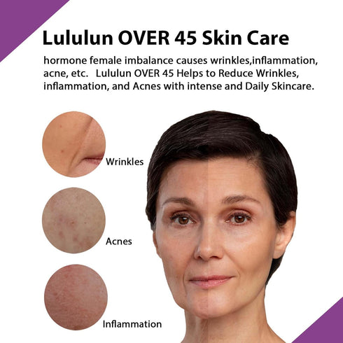 Lululun 32pc Anti-aging Hydrating Facial Sheet Mask, Moisturizing Face Mask Pack Set Skin Care for Beauty, Over 45 Iris Blue