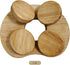 wkao 9.1 6.7 Wooden Sauna Headrest, Natural Wood Accessories, Neck Relax, Lumbar Support, x in, Breathable Hollow