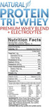 E-hydrate Tri-Whey Protein Powder Gluten Free BCAA + Electrolytes Hydrate Recover, Vanilla, 1.3lb Tub