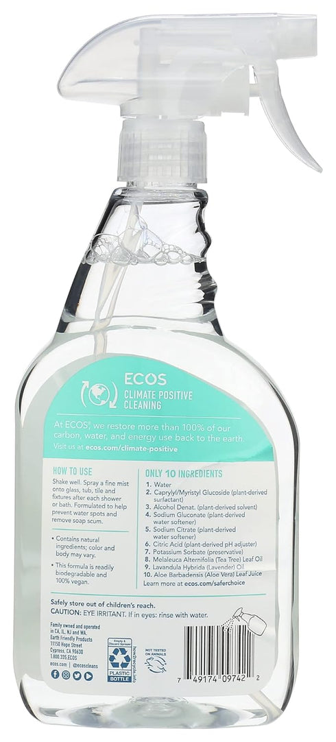Earth Friendly Products Shower Cleaner Made with Tea Tree Oil, 22 Ounces