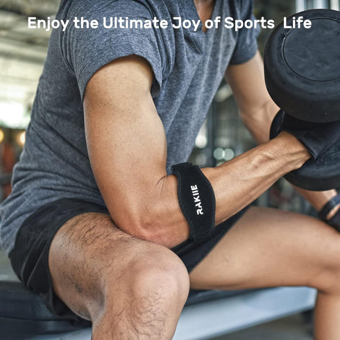Elbow Brace 2 Pack, Tennis Elbow Brace for Men Women, Non-slip Strap for Tendonitis with Compression Pad, Adjustable